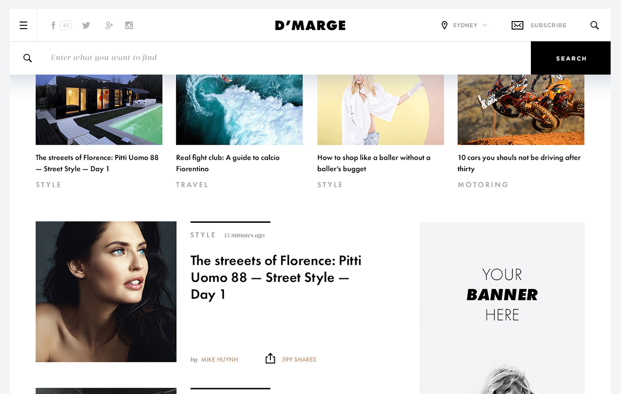 Fashion News Template overview