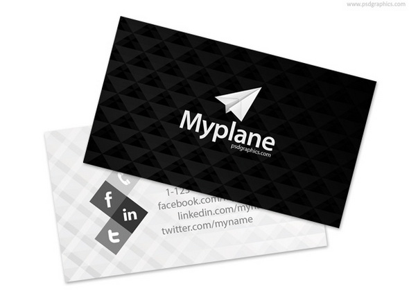 black-white-business-card-template