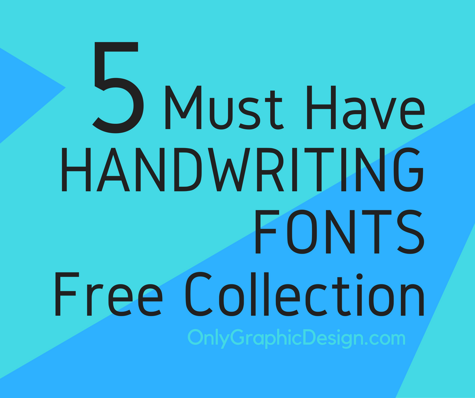 5 Must Have Free Handwriting Fonts Vol.01