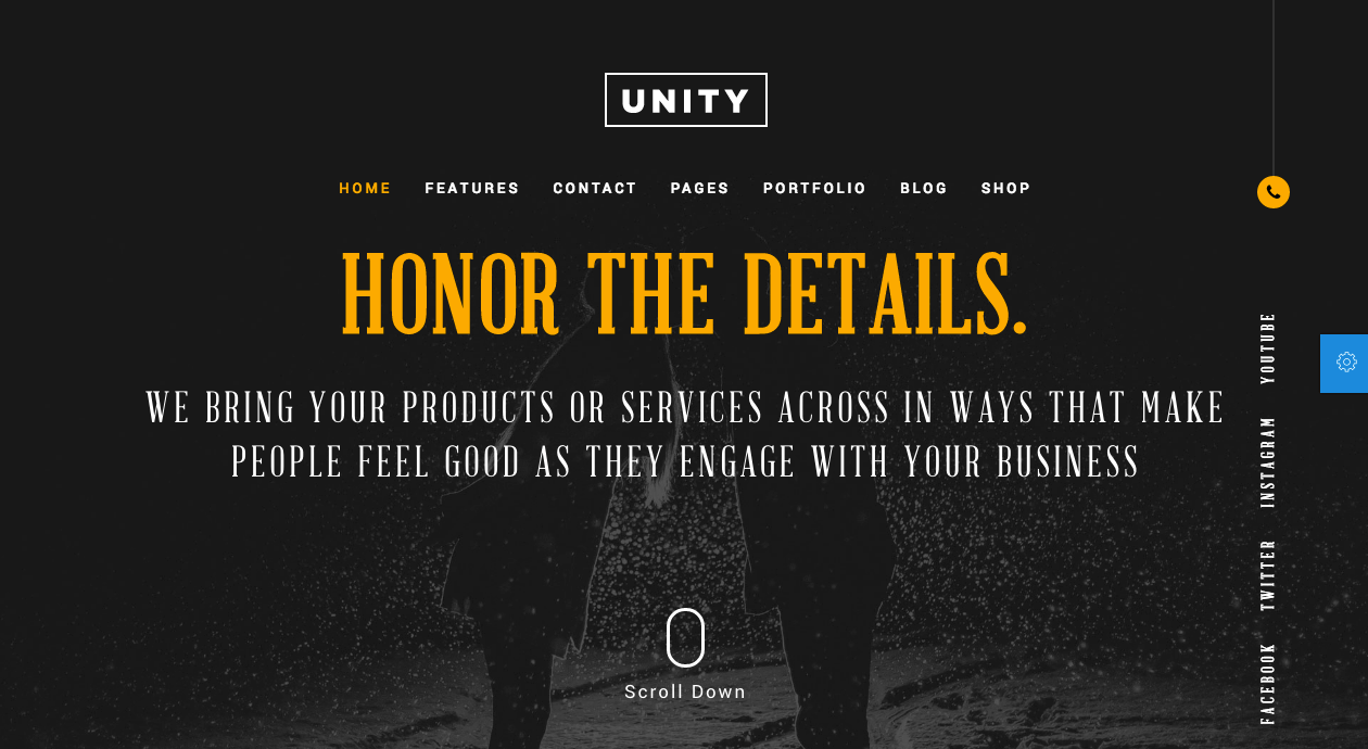 Honor – Unity Free PSD