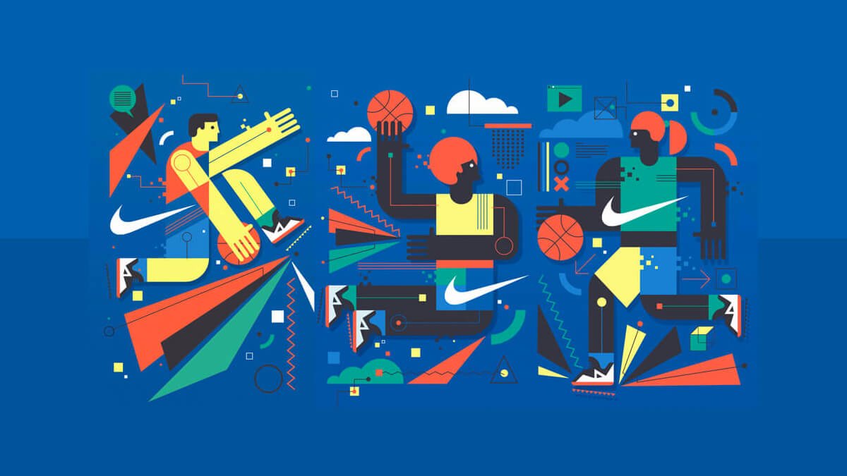 Nike Basketball Wall Mural | Graphic Design